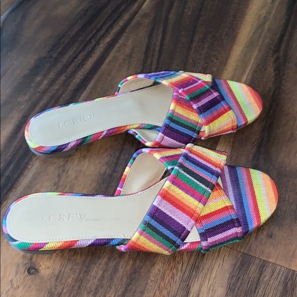 J.Crew Multicolor Slides - Picture 2 of 4